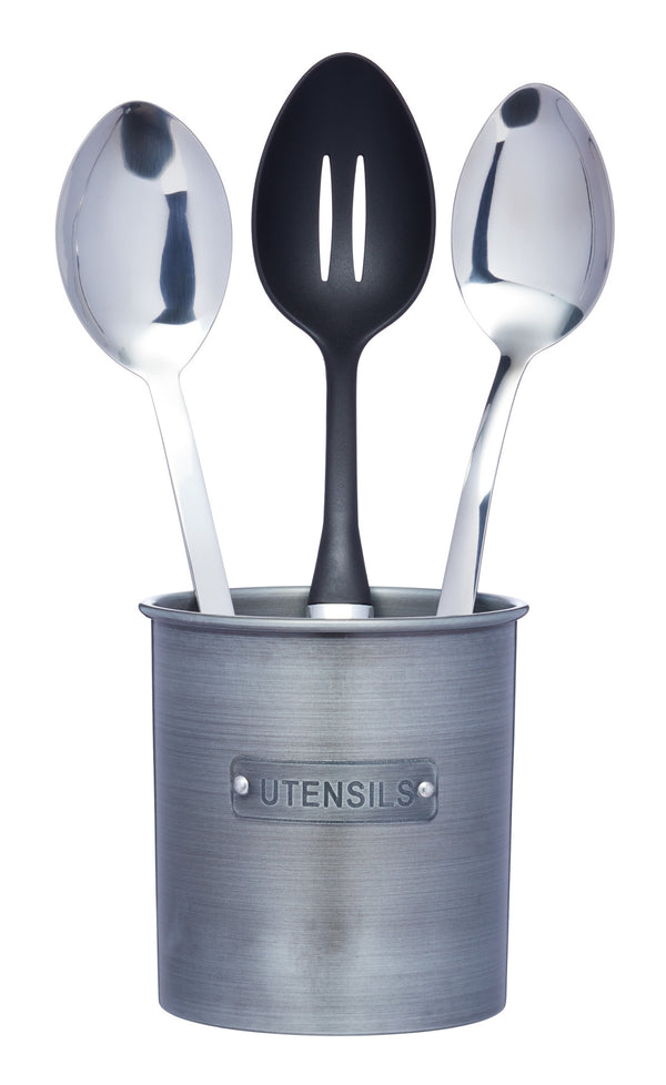 Industrial Kitchen Vintage-Style Metal Utensil Holder image 8