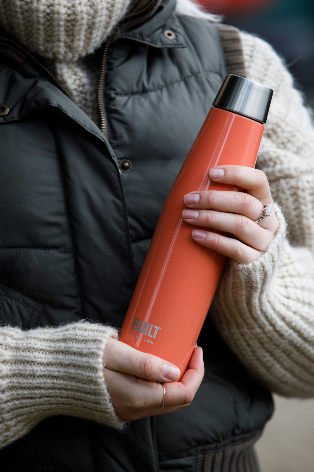 Built Perfect Seal 540ml Orange Hydration Bottle