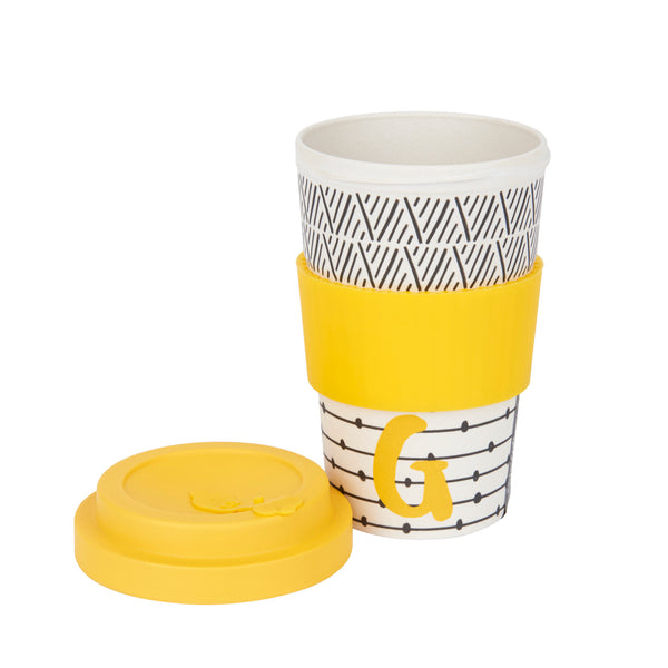 KitchenCraft 410ml Bamboo A to Z Letter 