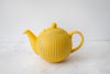 London Pottery Globe Yellow Textured Teapot with Strainer Spout - 4 Cup image 2