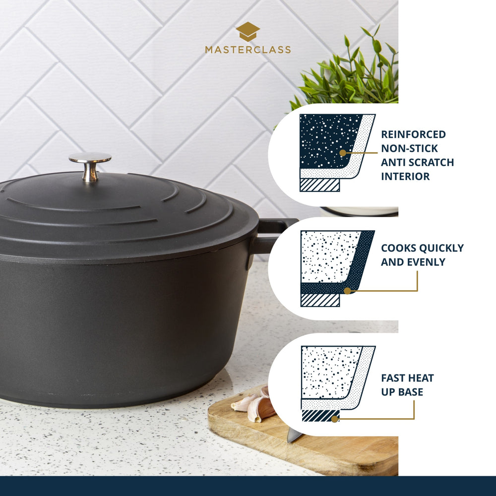 MasterClass Cast Aluminium 5 Litre Casserole Dish