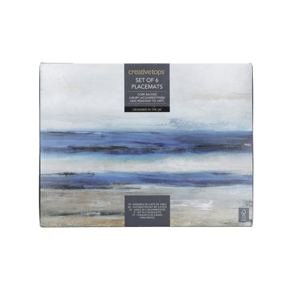 Creative Tops Blue Abstract Pack Of 4 Premium Placemats image 4