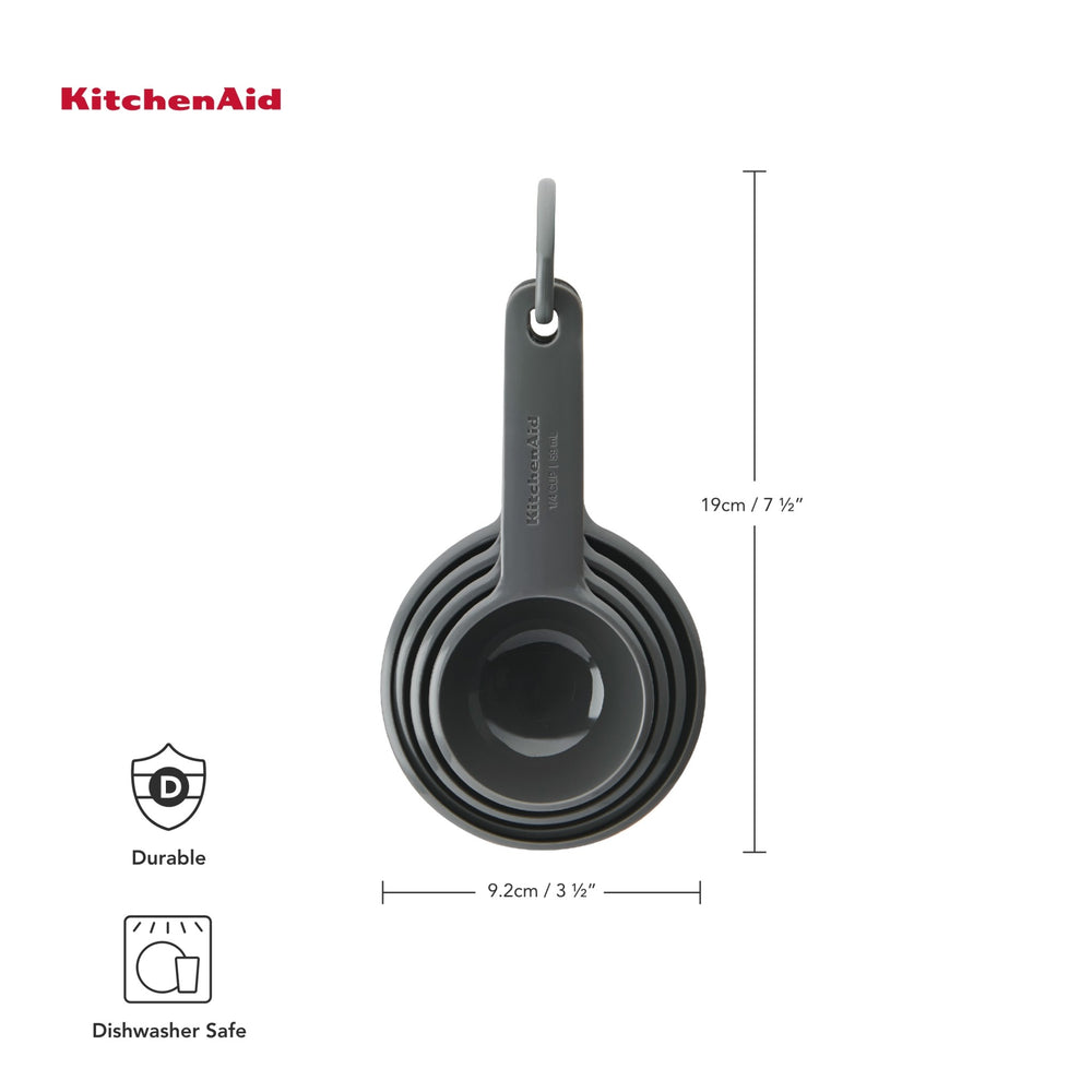 KitchenAid 4pc Measuring Cup Set - Charcoal Grey