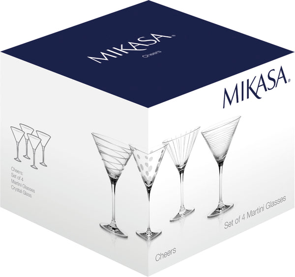 Mikasa Cheers Set of 4 Martini Glasses image 4