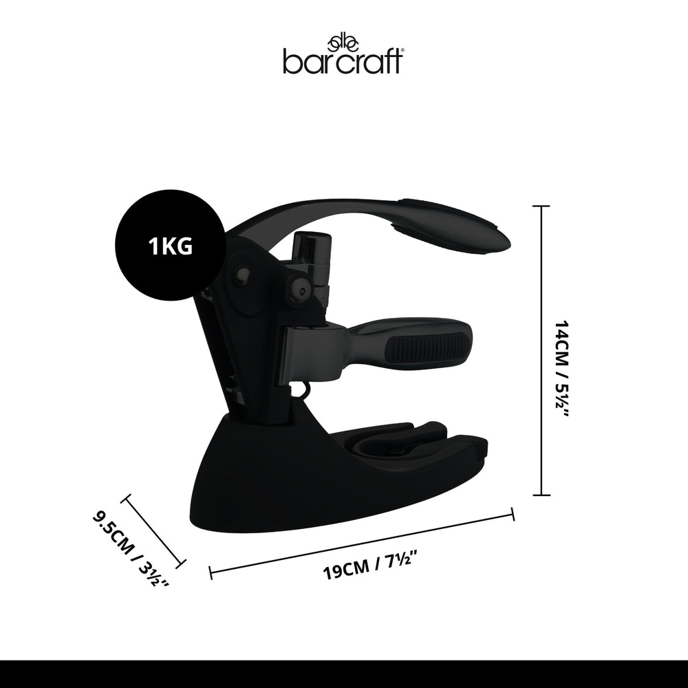 BarCraft Deluxe Lever-Arm Corkscrew Gift Set