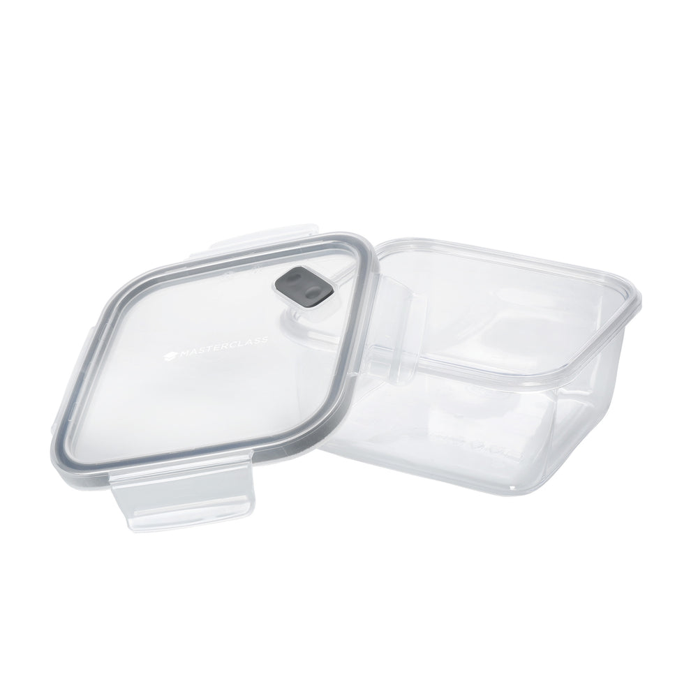 MasterClass Eco-Snap 1.4L Recycled Plastic Food Storage Container - Square