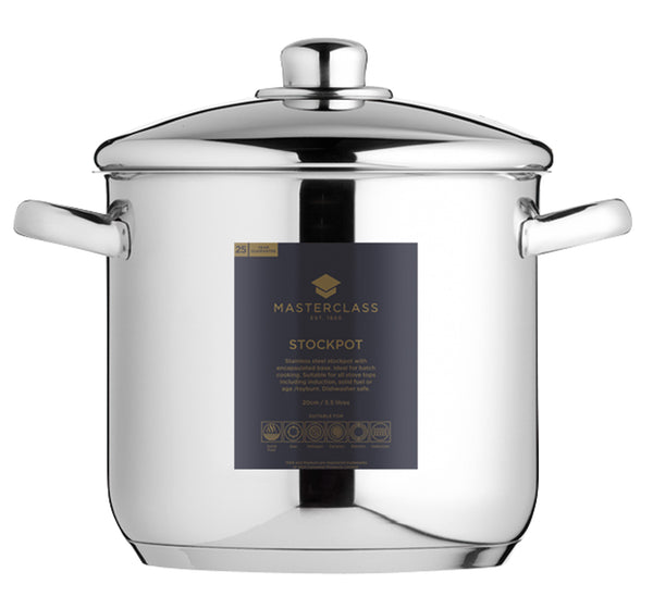 MasterClass Stainless Steel Stockpot, 5.5L image 4