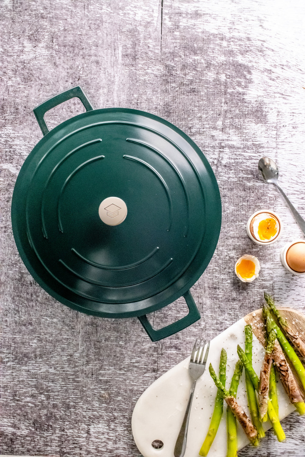 MasterClass Hunter Green Cast Aluminium Casserole Dish, 5L