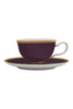 Maxwell & Williams Teas & C's Kasbah Violet 200ml Footed Cup and Saucer