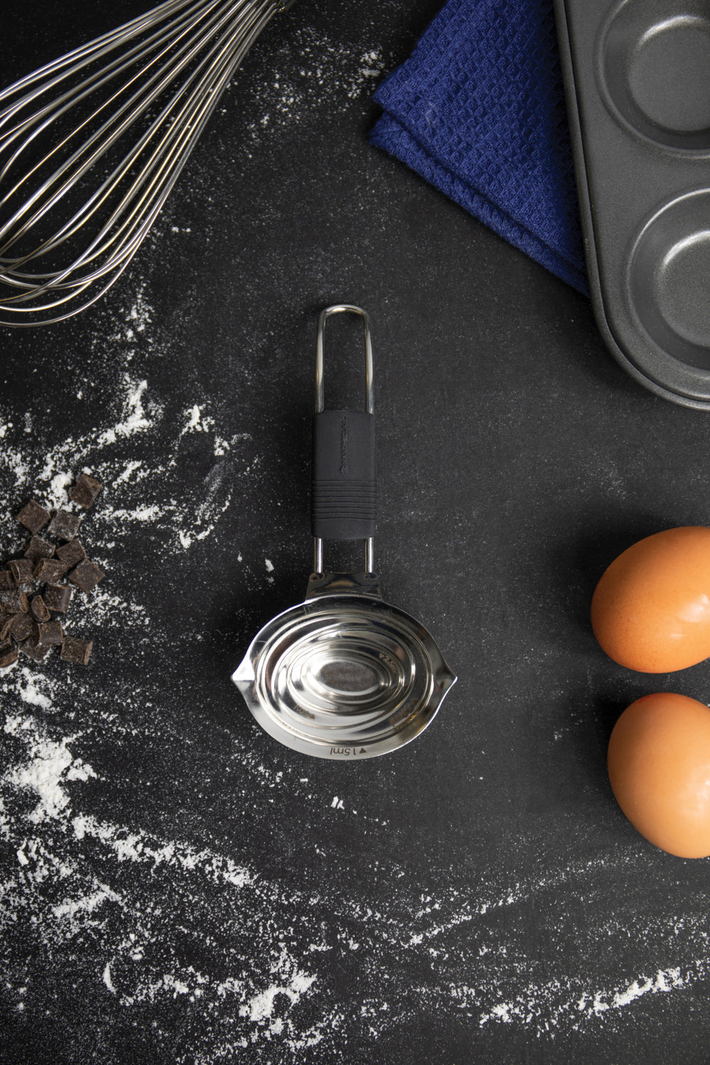 MasterClass All in 1 Measuring Spoon, Stainless Steel, Includes ½ Teaspoon to 1 Tablespoon Measures