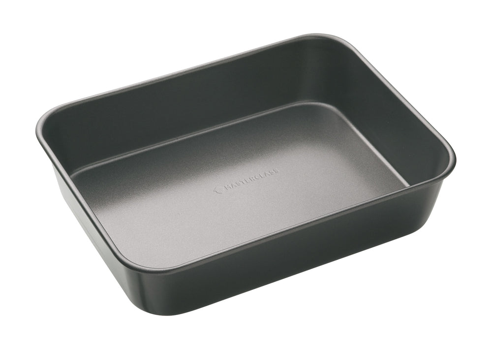 MasterClass Set of Non-Stick Roasting Pan 34x26x7cm, Baking Tray 35x25x2cm