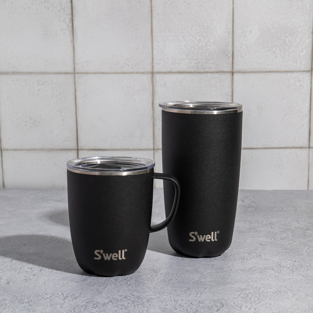 S'well 2pc On-the-Go Drinking Set with Insulated Tumbler, 530ml and Travel Mug, 350ml