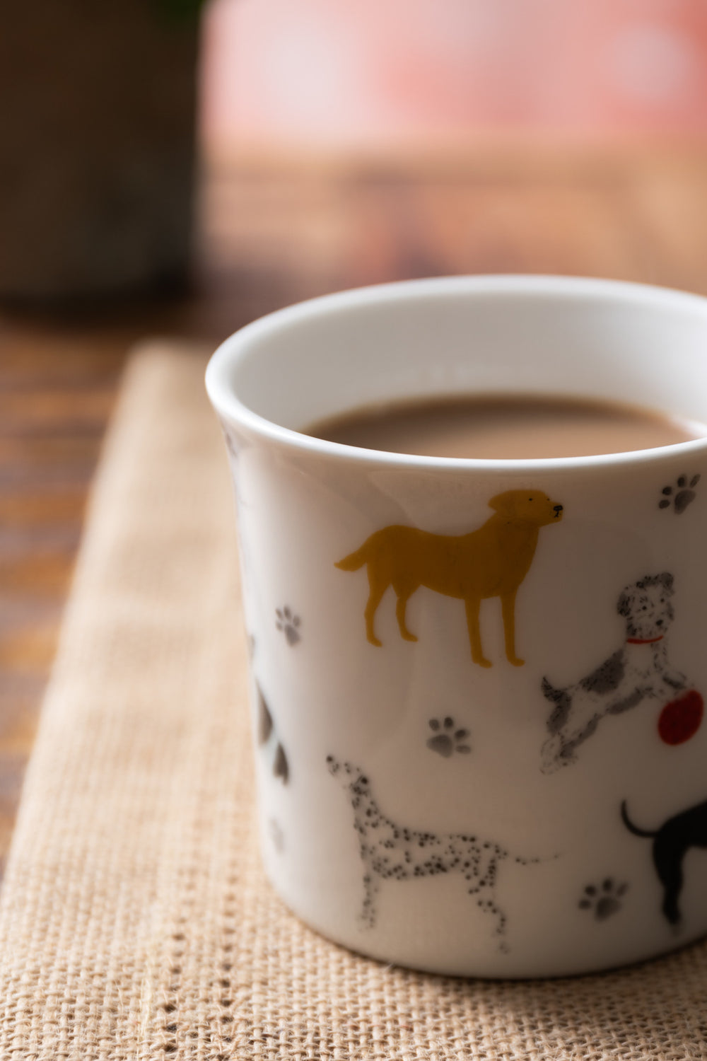 Mikasa Fine China Dog Print Fluted Mug, 250ML