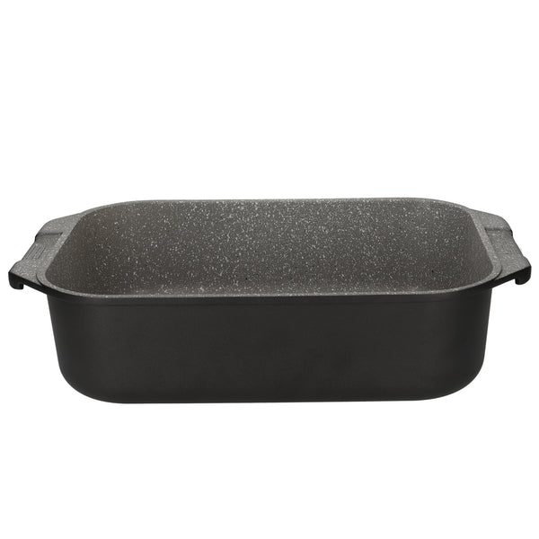 2pc Cookware Set with Black Non-Stick Cast Aluminium Casserole Dish, 4L and Roasting Pan, 34cm image 3