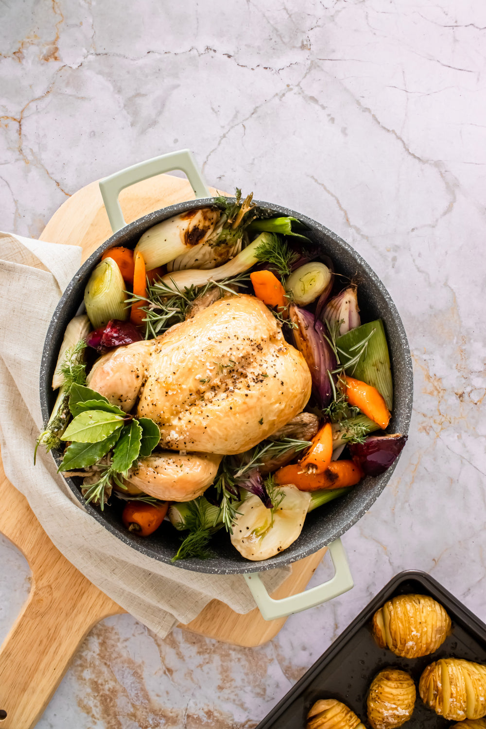 MasterClass Mint Green Cast Aluminium Casserole Dish, 5L