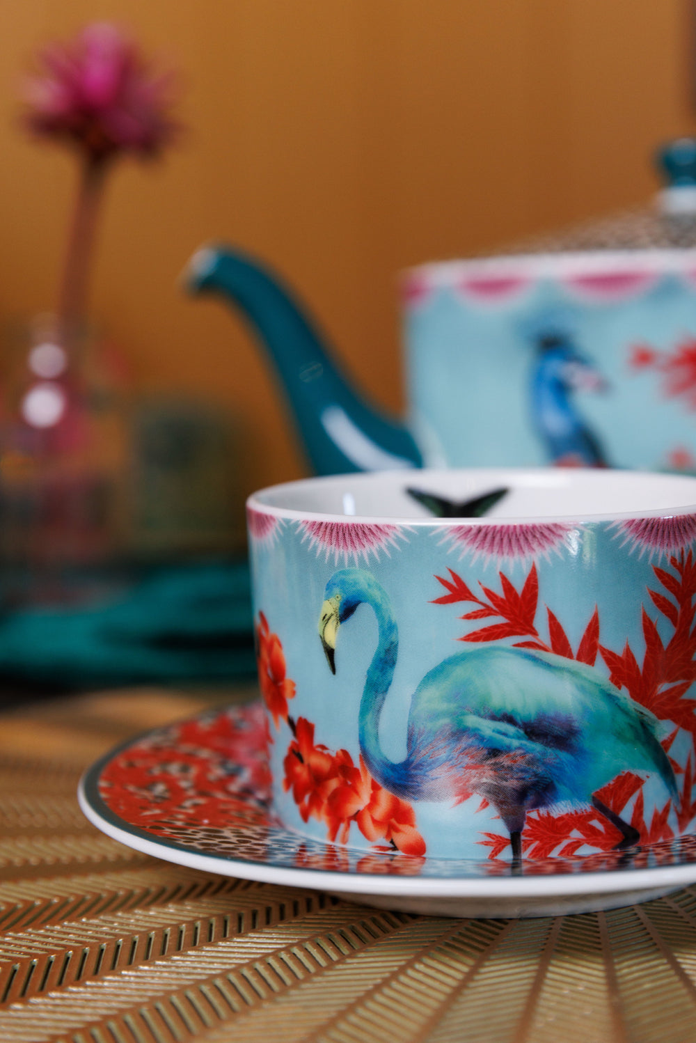 Mikasa x Sarah Arnett Porcelain Cup and Saucer, 250ml