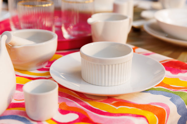 Mikasa Chalk Porcelain Ramekins, Set of 4, 9.5cm, White image 2