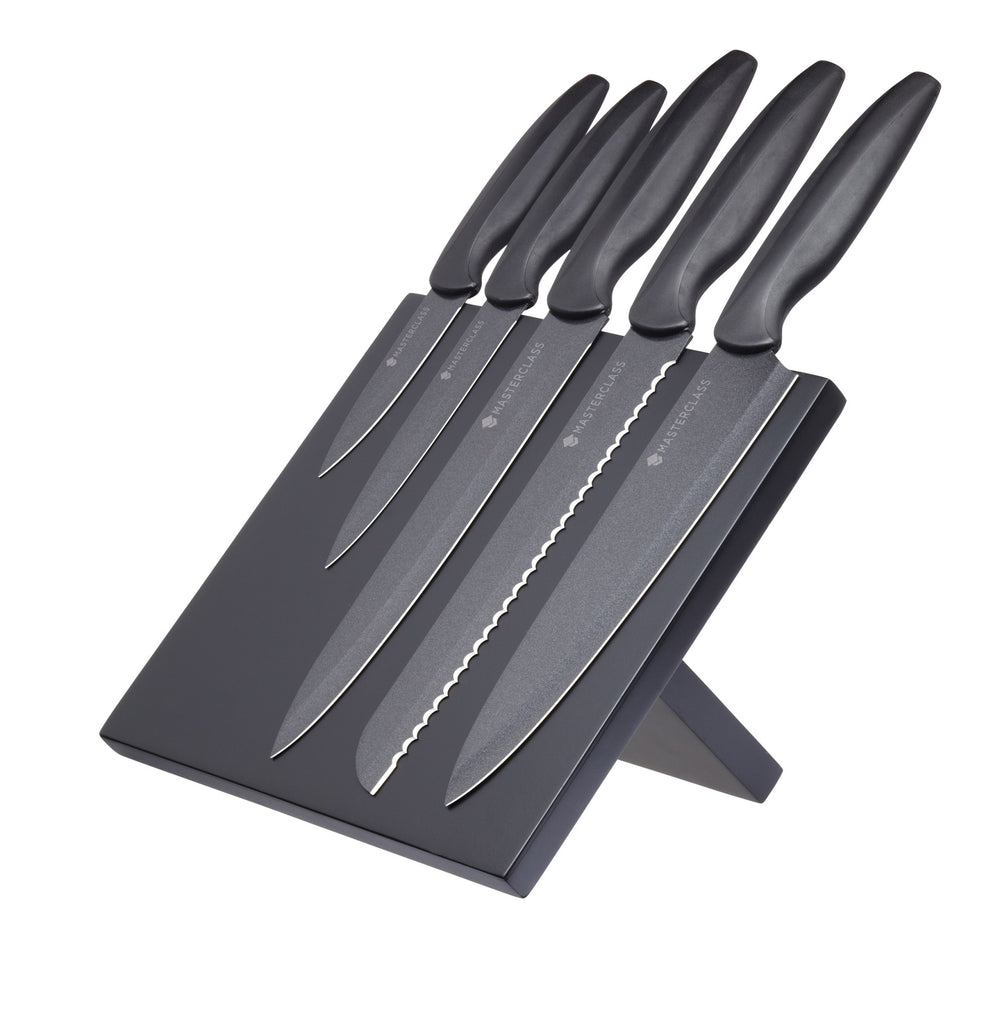 MasterClass Agudo 5 Piece Knife Set with Storage Stand image 1