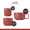 La Cafetière 3pc, Family Mug Set, 380ml, 200ml and 100ml, Red image 9