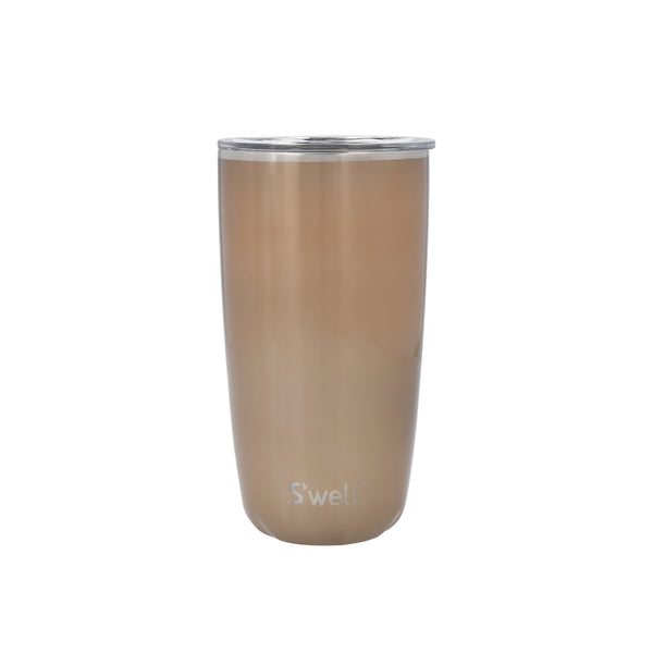 S'well 2pc Travel Cup and Bottle Set with Stainless Steel Water Bottle, 500ml and Drinks Tumbler, 530ml, Pyrite image 4