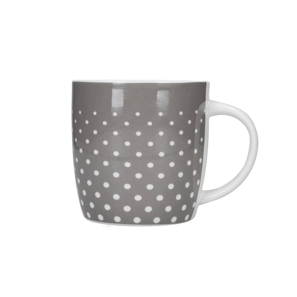 KitchenCraft Grey Floral / Polka Dot Mugs - Set of 4 image 9