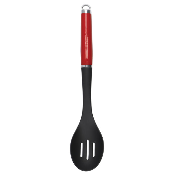 6pc Empire Red Silicone Utensil Set with Basting Spoon, Ladle, Slotted Turner, Wire Masher, Slotted Spoon & Tongs image 6