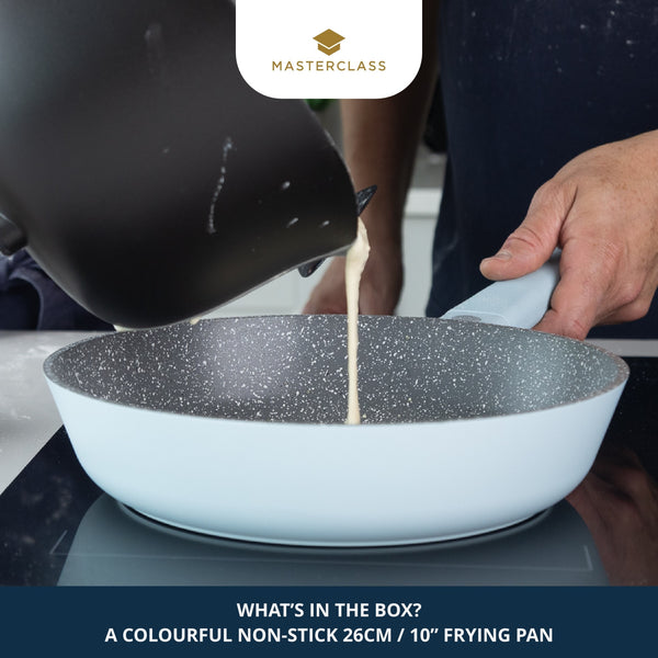 MasterClass Cast Aluminium 26cm Frying Pan, Sky Blue image 4