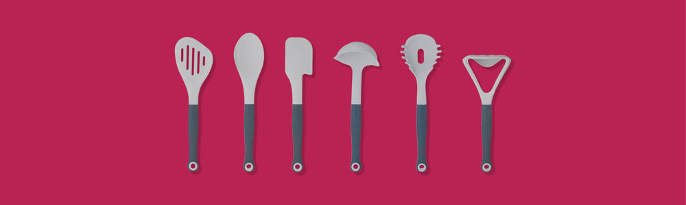 Colourworks Classics Grey Silicone Spatula with Soft Touch Handle