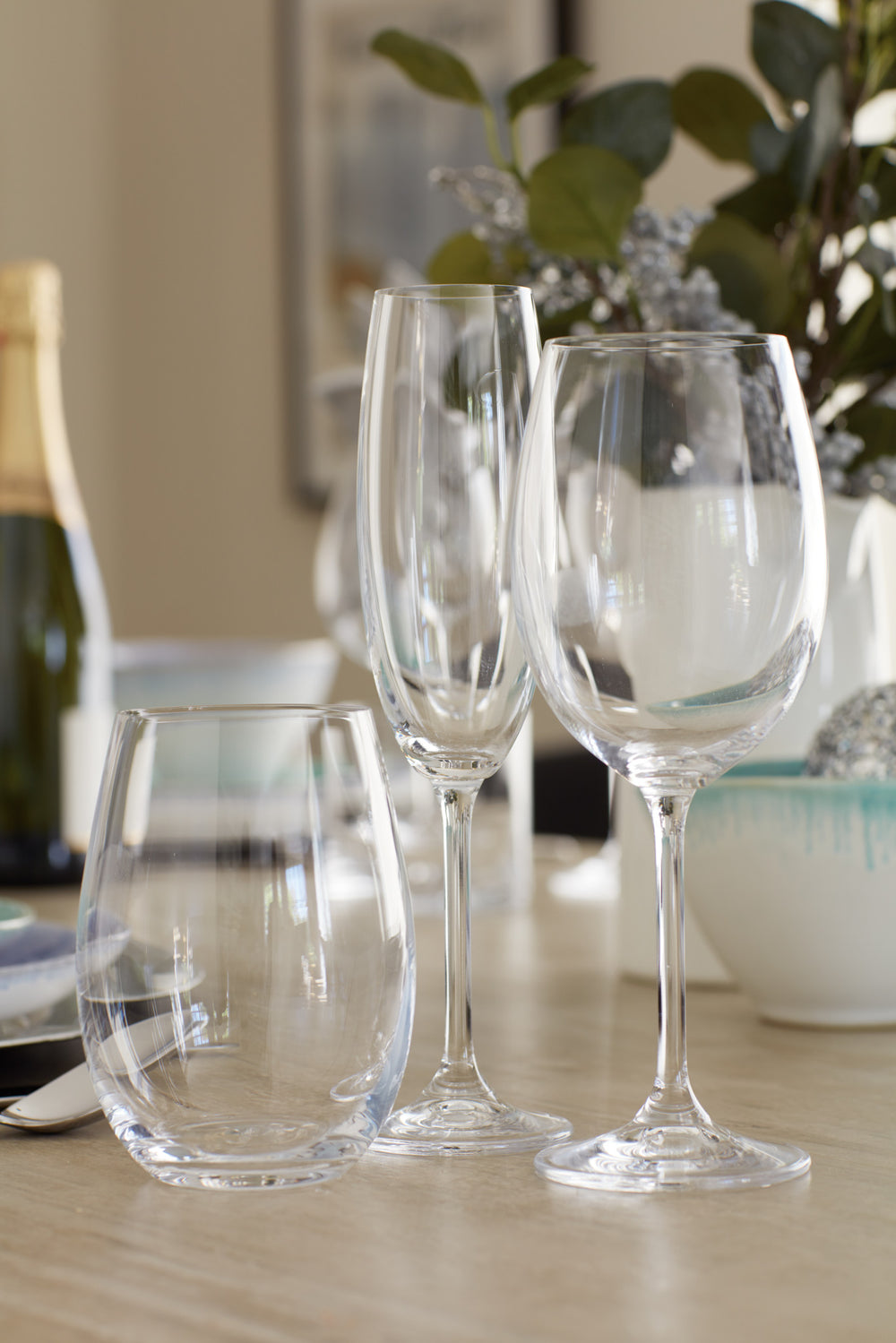 Mikasa Julie Set Of 4 19.75Oz Stemless Wine Glasses