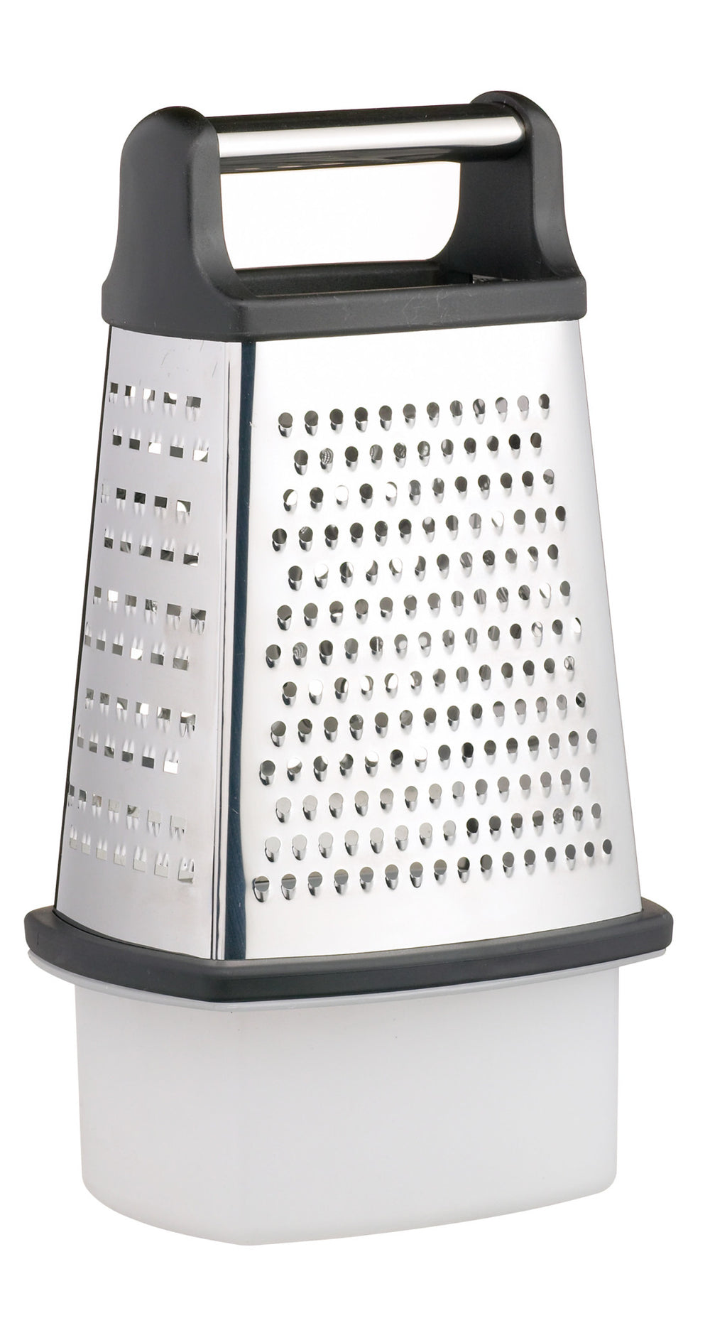 MasterClass Stainless Steel Four Sided Box Grater With Collecting Box