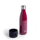 S'well 2pc Travel Bottle Set with Stainless Steel Water Bottle, 500ml, Wild Cherry and Black Small Bumper