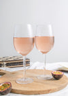BarCraft Set of 2 Large Ribbed Wine Glasses in Gift Box image 6