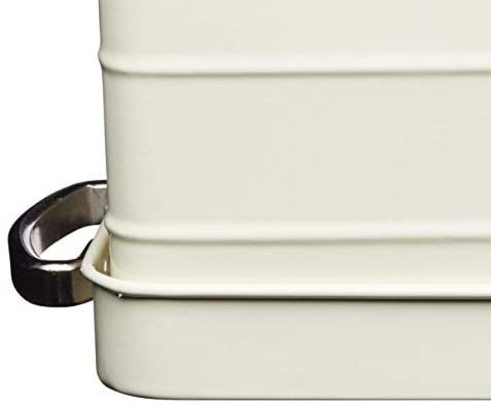 Living Nostalgia Antique Cream Herb Pots with Tray