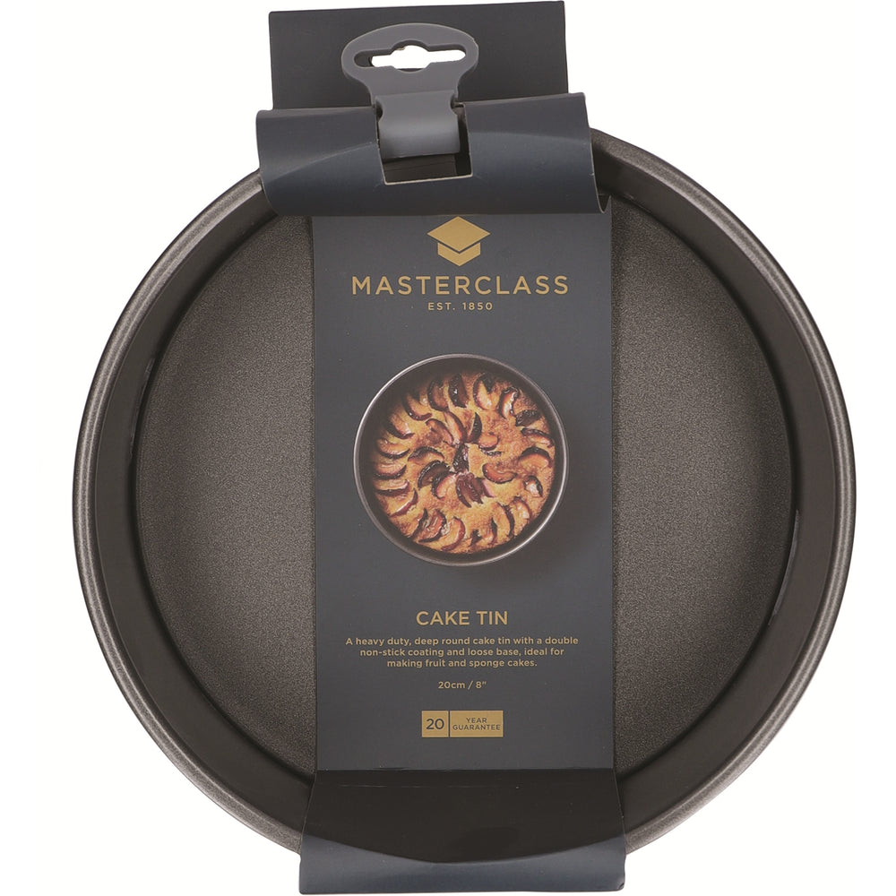 MasterClass Non-Stick Loose Base Deep Cake Pan, 20cm