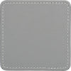 Creative Tops Naturals Premium Pack Of 4 Stitched Edge Faux Leather Coasters Metalic Silver image 3