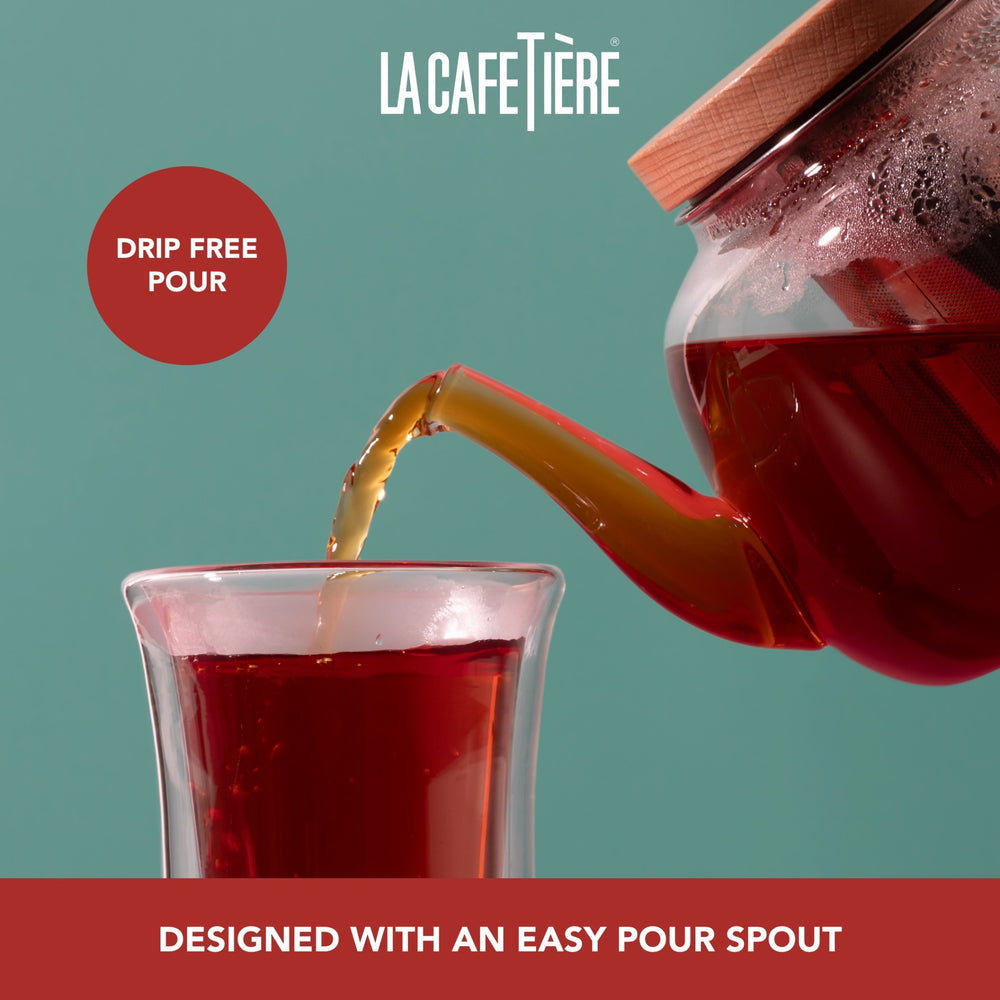 La Cafetière Rialto Glass Teapot, 4 Cup, 1.2L