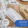 Mikasa Chalk Porcelain Butter Dish, 21cm, White