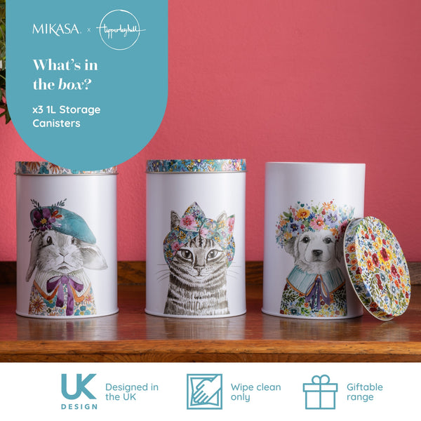 Mikasa Tipperleyhill Set Of 3 Storage Containers, 1L, 30 x 10 x 15CM image 9