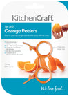 KitchenCraft Set of Two Orange Peelers image 2