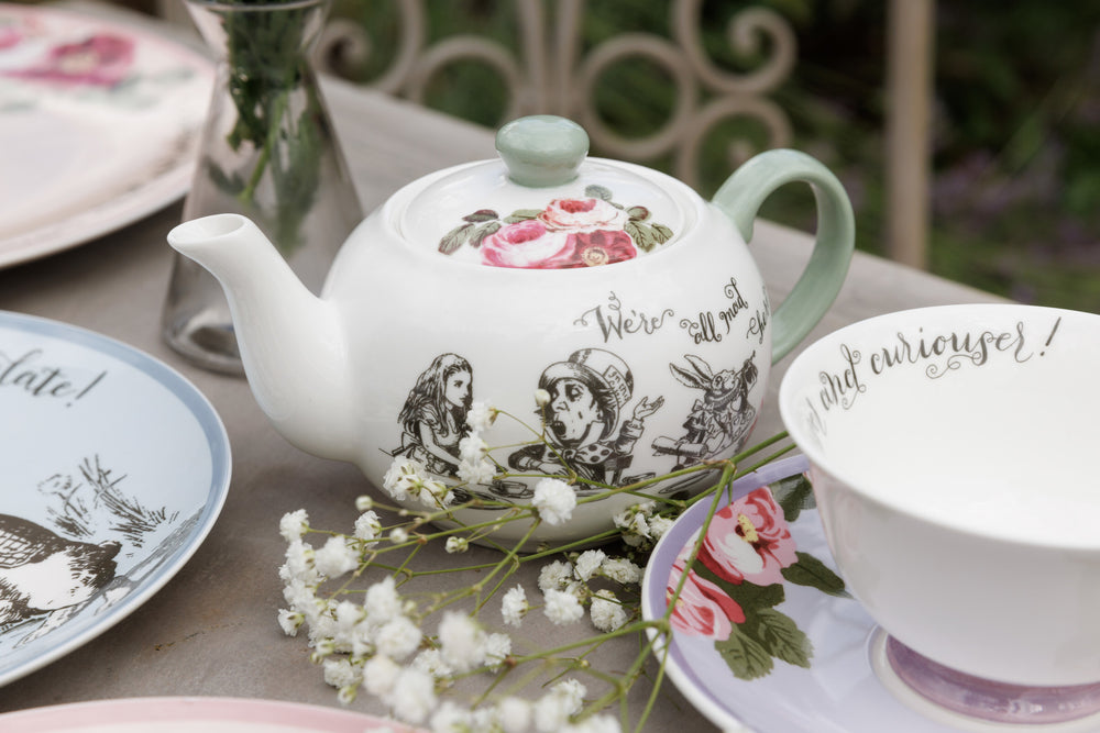 Mikasa and the V&A Alice In Wonderland Bone China Mini Teapot, 400ml