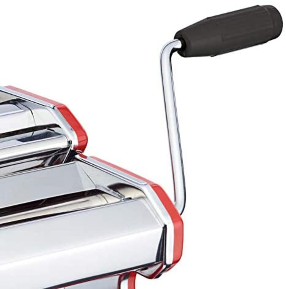 KitchenCraft World of Flavours Red Stainless Steel Pasta Maker