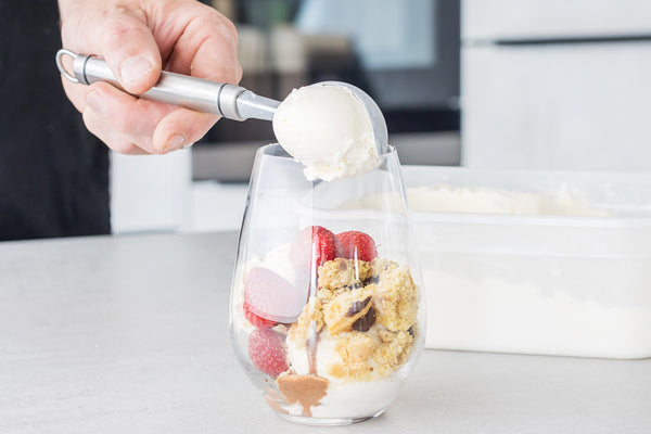 KitchenCraft Oval Handled Stainless Steel Ice Cream Scoop image 2