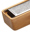 KitchenCraft World of Flavours Italian Bamboo Grater with Holder image 3