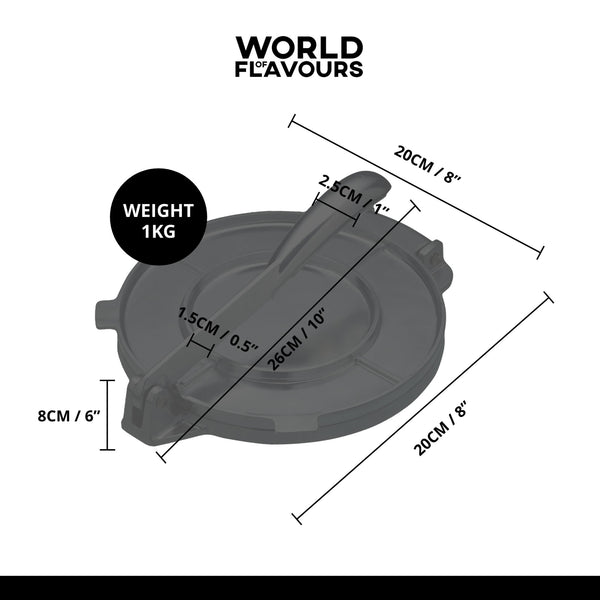 KitchenCraft World of Flavours Mexican Tortilla Press image 5