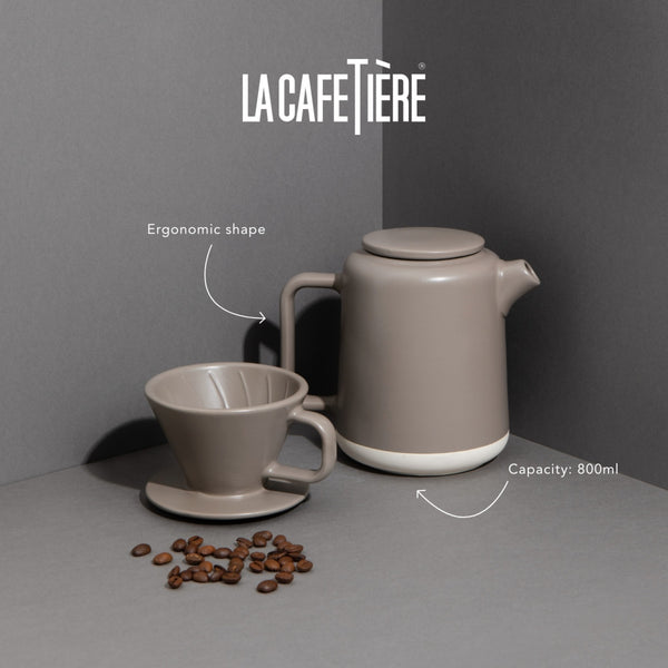 La Cafetière Seville Stoneware Pour Over Set - 2 Cup image 7