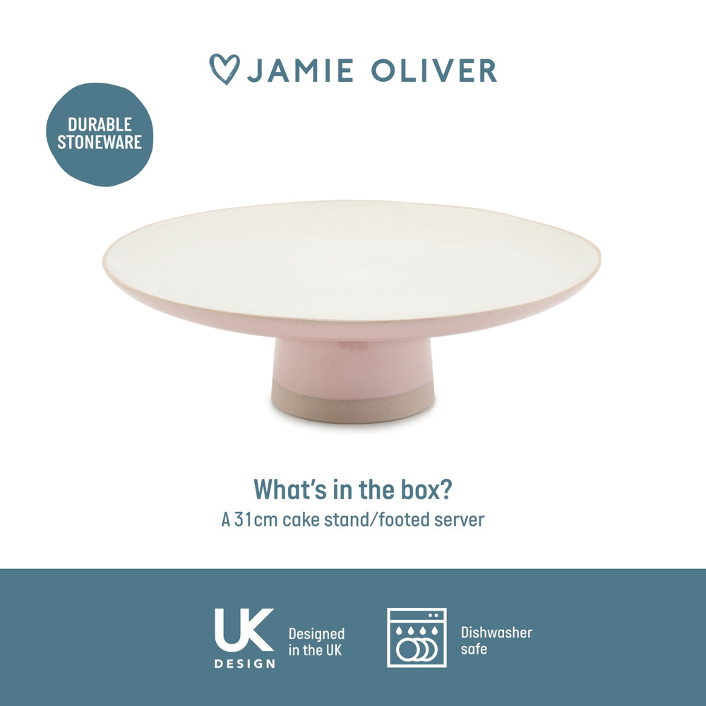 Jamie Oliver Big Love 'Showstopper' Stand, Stoneware, Pink, 31 x 10cm