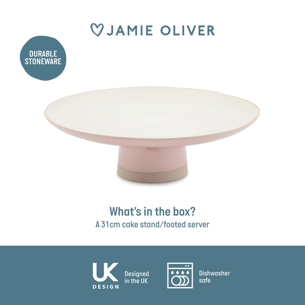 Jamie Oliver Big Love 'Showstopper' Stand, Stoneware, Pink, 31 x 10cm image 6