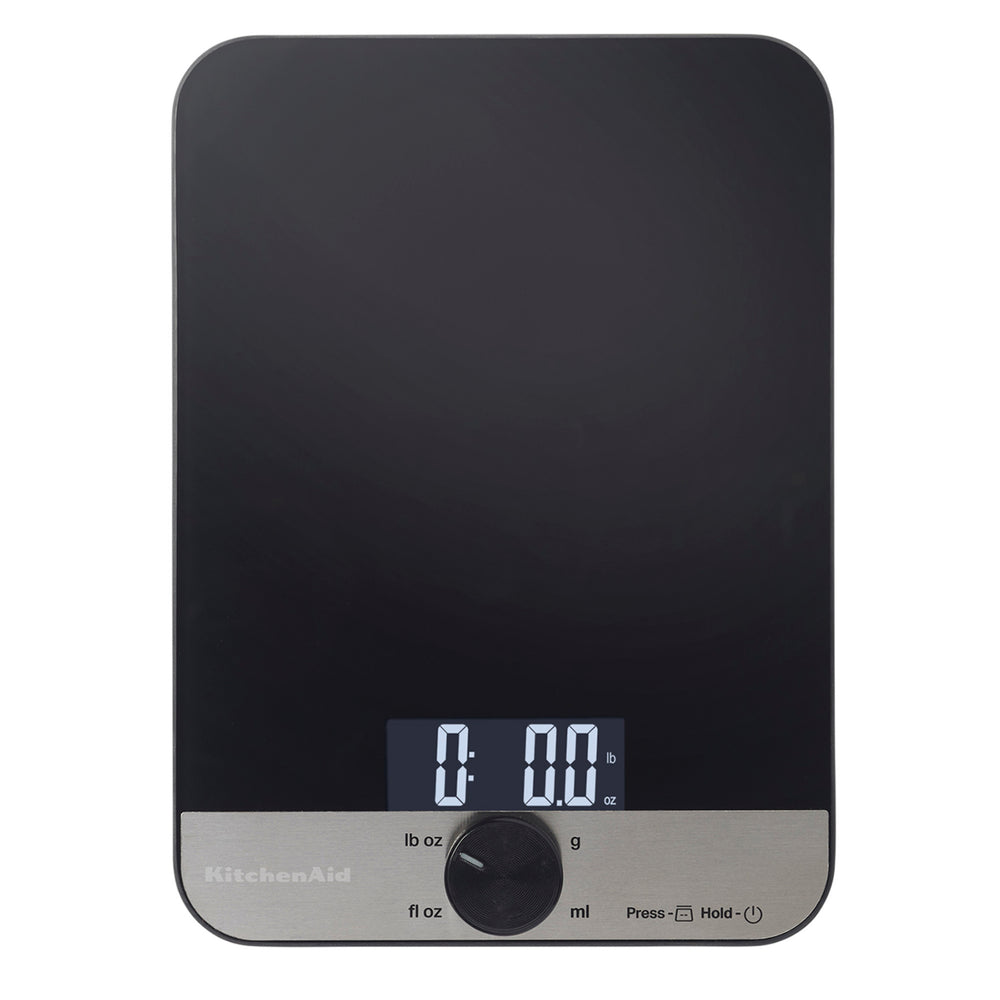 KitchenAid Digital Glass Top Kitchen Scale, 5000g Dry / 5000ml Liquid Capacity