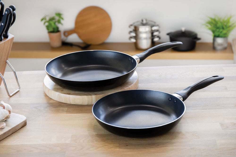 KitchenCraft Non-Stick Aluminium Frying Pan Set, 28cm and 24cm