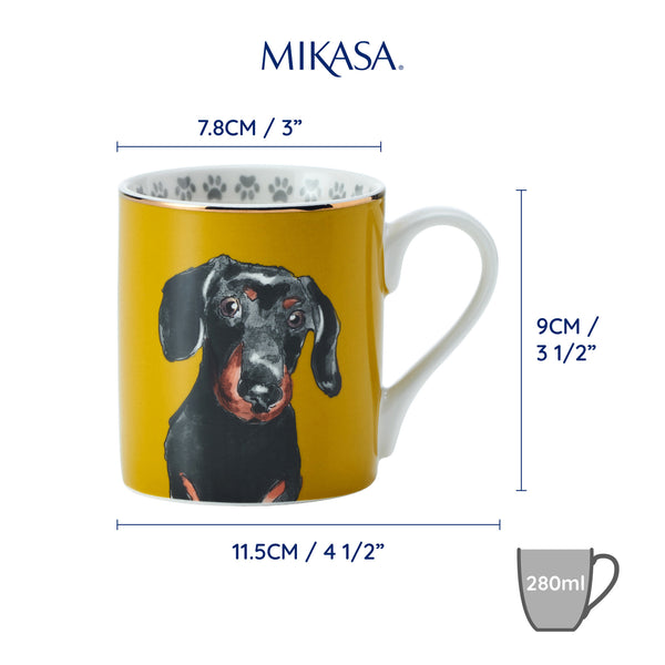 Mikasa Dachshund Straight-Sided Porcelain Mug, 280ml image 7